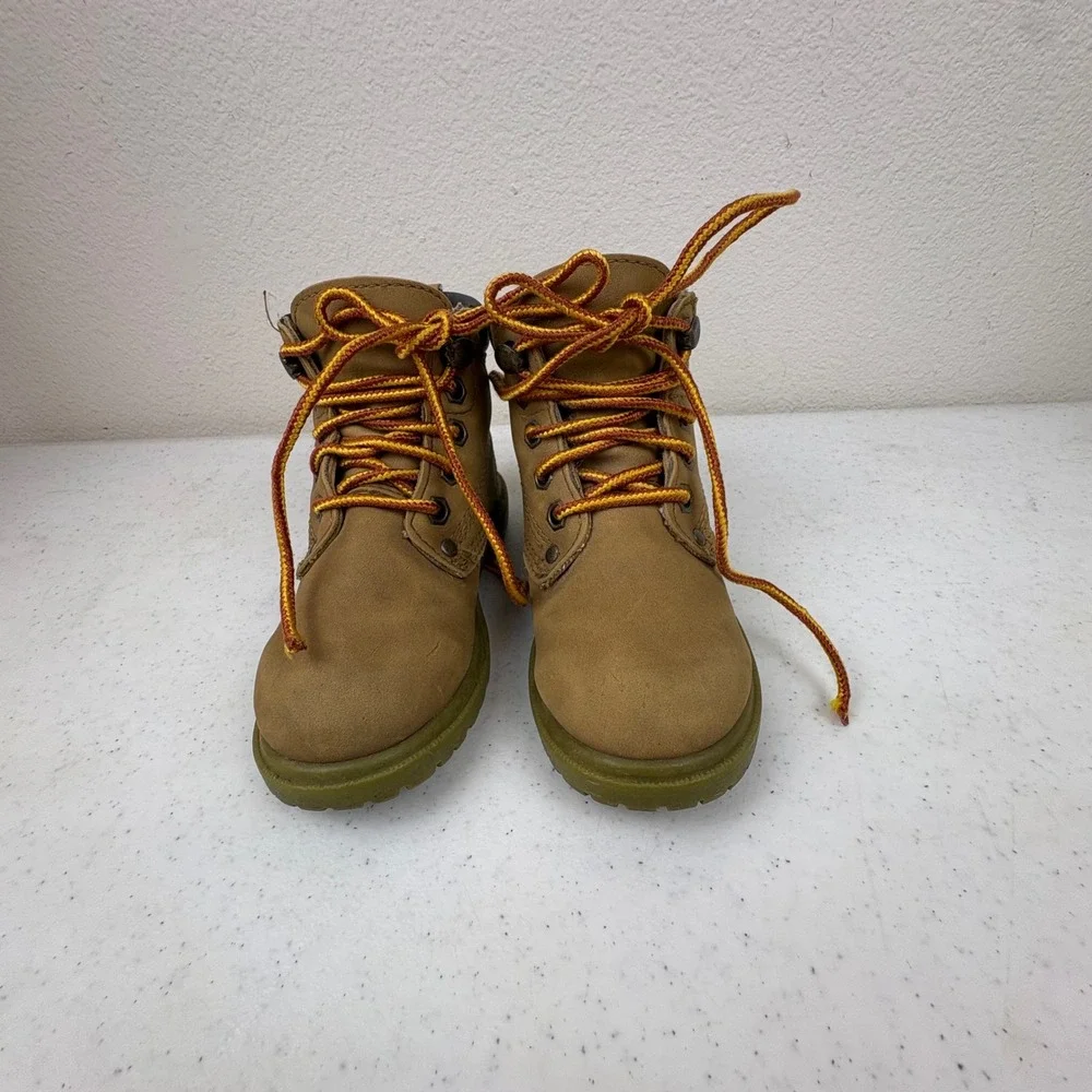 Ozark Trail‎ Dale Toddler Boys Wheat Work Boots Size 7 Tan Lace Up Lug Sole